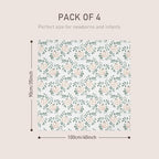 GLLQUEN BABY Muslin Swaddle Blankets 4Pk Receiving Blanket Large 35" x 40" - Image 5