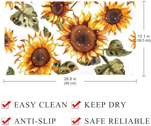 Shower Mat Bathtub Mat, 26.8x15.1 inch, Non-Slip Bath Mat - Image 4
