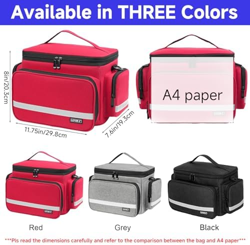 LEFOR·Z Small Medical Bag, First Aid Bag Empty, Home Health Nurse Bag - Image 2