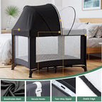 Orzbow Pack and Play Cover Tent | Half-Blackout Mosquito Net - Image 5