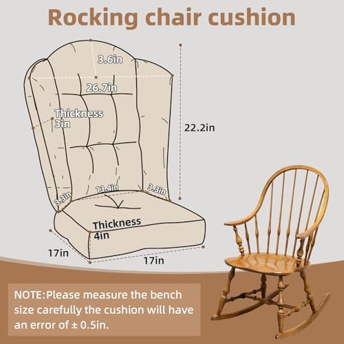 Wingback Rocking Chair Cushion - Image 3