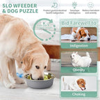 Slow Feeder Dog Bowls Insert, Animire Soft Silicone Slow Eating Dog Food Bowl - Image 2