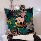 KongMoTree Leopard Decorative Throw Pillow Covers, Cheetah Print Pillowcase - Image 3