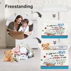Clastyle Collapsible Back to School Reading Book Storage Basket Dr Quotes Book - Image 3
