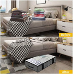 Onlyeasy Underbed Fabric Storage Bags Organizer - Image 5