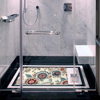 Shower Mat Non Slip 26.8 x 15.1 Inches, Paisley Florals Bathtub Mat Shower - Image 6