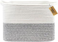 COMFY-HOMI Square Woven Cotton Rope Basket by COMFY-HOMI