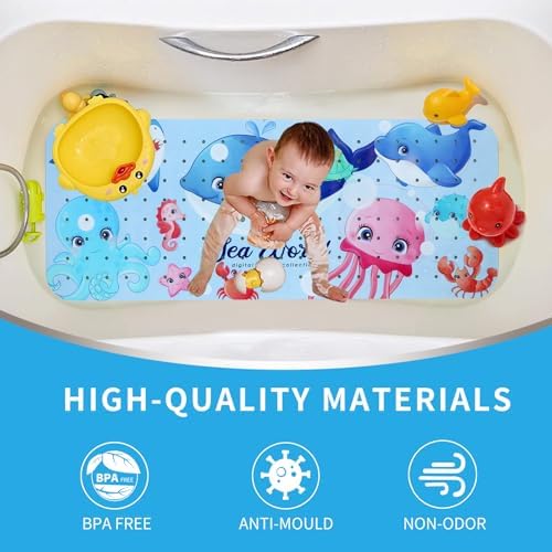 Bath Tub Shower Mat Non Slip Kids Bathtub Mat Anti Slip Baby Bath Mat - Image 2