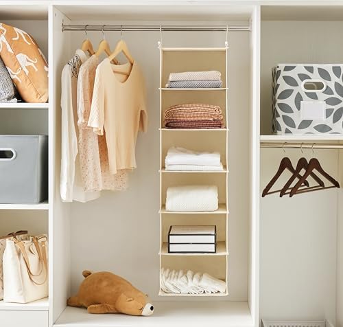 MAX Houser 2 Pack 6 Tier Foldable Hanging Closet Organizer - Image 2