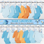Baby Closet Dividers 8PCS, Outer Space Themed Wooden Double-Sided Clothes Size - Image 5