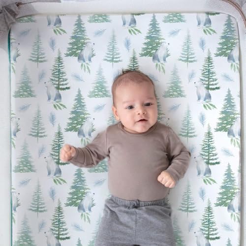 Pack n Play Sheets, BROLEX 2 Pack Mini Crib Sheets, Stretchy Portable Fitted - Image 4