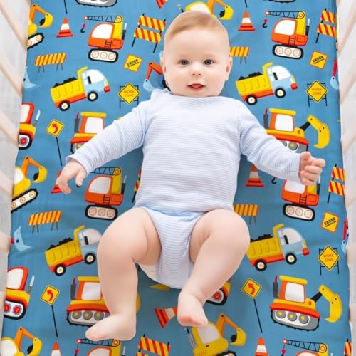 4 Pack Baby Boy Pack N Play Mini Crib Sheets Soft Fitted Baby Boy Mattress - Image 3