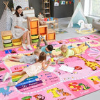 BENRON 7x10 Playroom Rug for Kids Washable, PlayMat by BBENRON