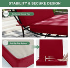 Summsun Patio Dining Seat Cushions Set of 4, 20 x 20 Inch - Image 4