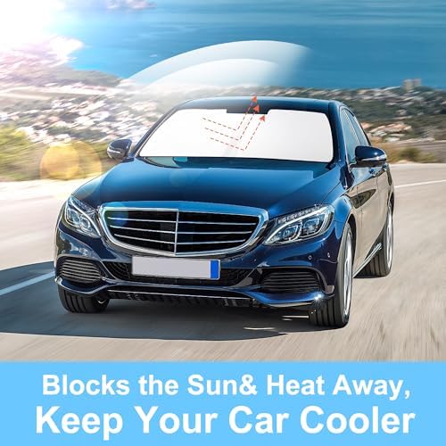 TINGLU Sun Shade for Mercedes Benz C Class W205 C250 C300 C400 2015-2021 - Image 5
