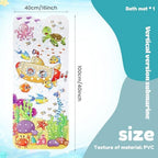 Baby Bath Mat 40x16in Cartoon Kids Bathtub Mat Non Slip - Image 6