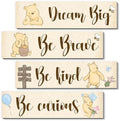 BirtDerr Winnie Nurasy 4Pcs Winnie Bedroom Wall Decor by BirtDerr
