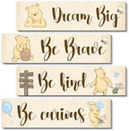 BirtDerr Winnie Nurasy 4Pcs Winnie Bedroom Wall Decor by BirtDerr