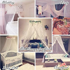 Bed Canopy Mosquito Net with 250pcs Warm White Curtain Lights, - Image 6