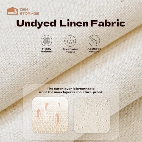 Linen Sock Drawer Organizer, 54 Cells Underwear Storage - Image 6