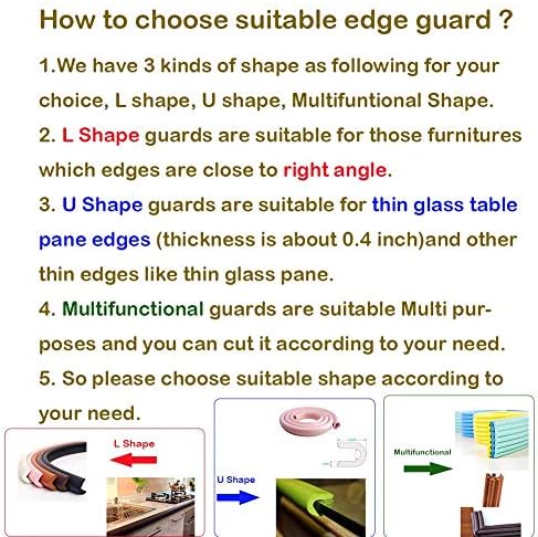 M2cbridge U Shape Furniture Table Edge Protectors Foam 6.5 Ft - Image 5