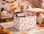 Halloween Basket Cute Baskets for Kids Pumpkin Basket Rectangular Storage Bin - Image 3