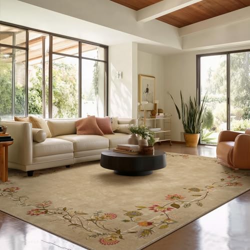 8x10 Washable Rugs for Living Room: Large Area Rug Non Slip Bedroom Carpet - Image 3