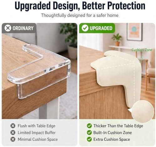 Corner Protector for Baby, 12 Pack EVA Foam Baby Proofing Corner Guards - Image 3