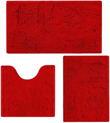 Bathroom Rugs Sets 3 Piece Non Slip, Bath Rugs by Flotstiga