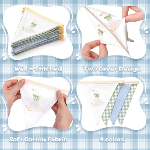 Hahafelt Goose Fabric Banner 1st Birthday Decor - Image 3