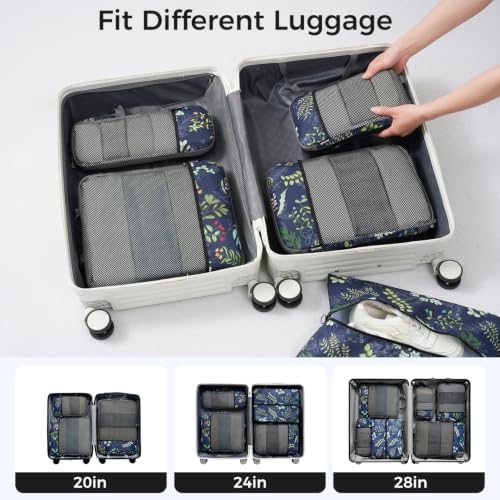 BAGAIL 4 Set/6 Set/8 Set Compression Packing Cubes Travel Accessories - Image 6