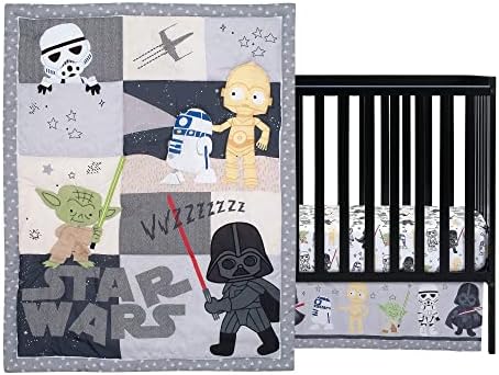 Lambs & Ivy Star Wars Classic 3-Piece Baby Crib Bedding Set - Image 2
