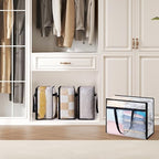 Lifewit 4 Pack Clear Storage Bags, 45L Clothes Organizer - Image 5