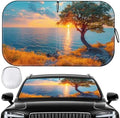Car Windshield Sun Shade Foldable Reflector Sunshade by Pleneal