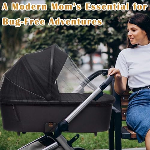 Sysmie 2PCS Baby Stroller Mosquito Net, Durable Mesh Protection - Image 6