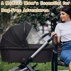 Sysmie 2PCS Baby Stroller Mosquito Net, Durable Mesh Protection - Image 6