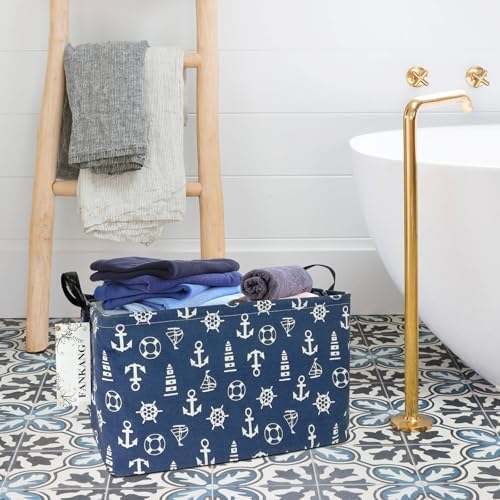 Rectangular Sailboat Storage Bin Nursery Hamper - Image 4