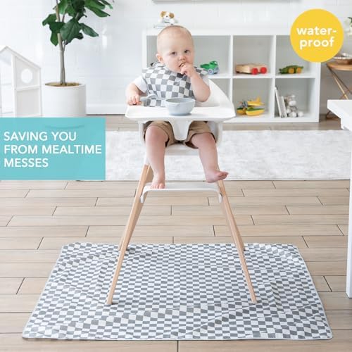 Bumkins Baby Splat Mat for Under High Chair, Babies Toddlers Eating Mess Mat - Image 2