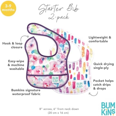 Bumkins Bibs, for Baby Girl or Boy, Infant 3-9 Months, Essential Must Have for - Image 6
