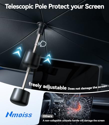 2026 Upgraded Nmoiss True Dual Layer Air Cool Windshield Sun Shade Umbrella - Image 6
