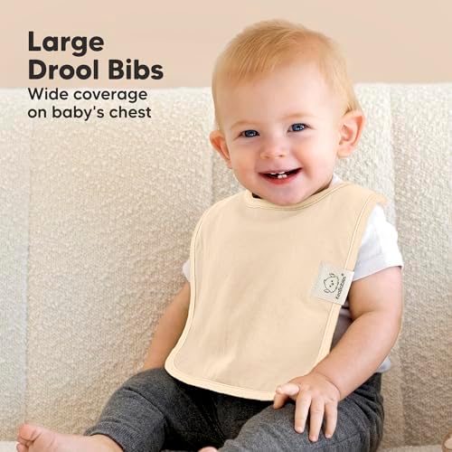 KeaBabies 8-Pack Organic Baby Bibs - Image 3