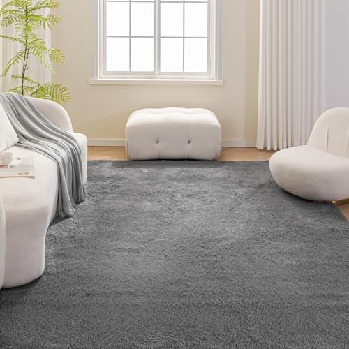 Amazon Basics Fluffy Washable Area Rug, Shaggy Carpet - Image 2
