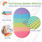 Baby Bath Mat with Pop It Bubbles – Non Slip Silicone Bathtub Mat - Image 4