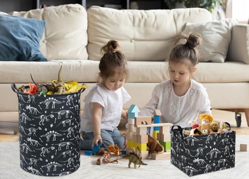 Rectangular Dinosaur Basket Empty Cute Storage Bin Organizer Box Dinosaur Room - Image 5