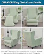 CRFATOP Wingback Chair Covers Wing Armchair Slipcovers - Image 3