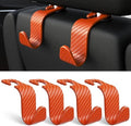 4-Pack Car Headrest Hooks Holds 55lbs Seat Storage Organizer by Amooca