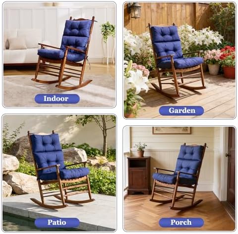 Rocking Chair Cushion, Waterproof and Fade-Resistant Adirondack Rocker Cushions - Image 5