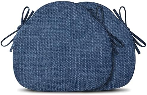Shinnwa Kitchen Chair Cushions Set of 2, High-Resilience Foam Windsor Seat Pads by Shinnwa