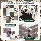 Hahafelt 3 Piece Patchwork Western Cowboy Crib Bedding Set - Image 3