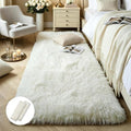 KCHOWUA Cream White Thick Fluffy Area Rug 2x6 by KICHOWUA